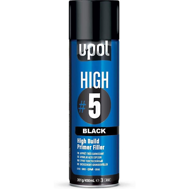 U-Pol High Build Primer Black High #5 15 Oz. Aerosol