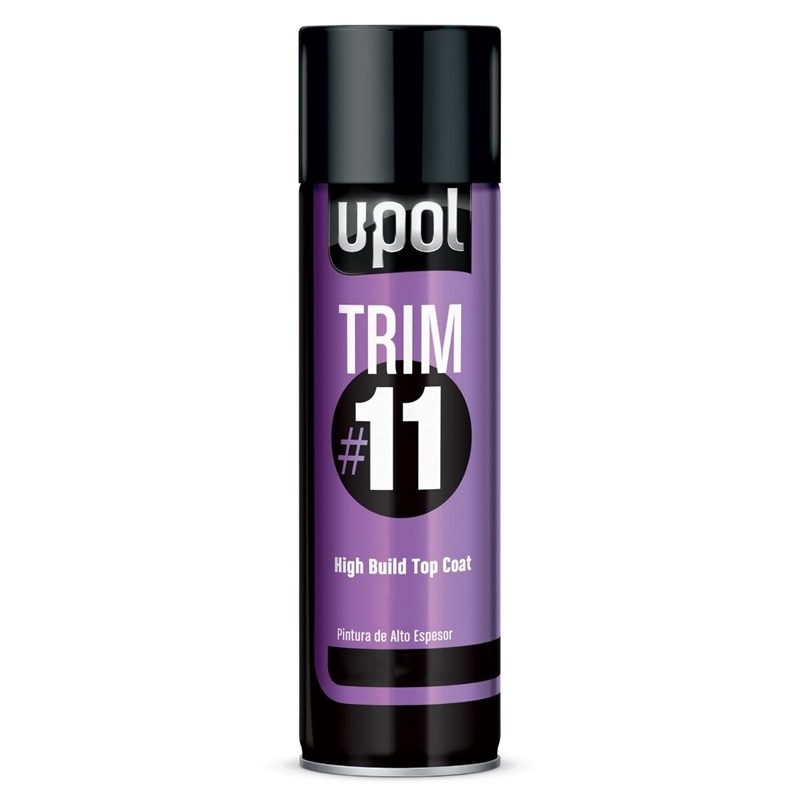 U-Pol Matt Black Topcoat Oem Trim #11 15 Oz. Aerosol