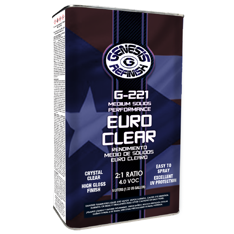 Genesis Refinish 2:1 Euro Medium Solids Clearcoat 5 Liter - G-221