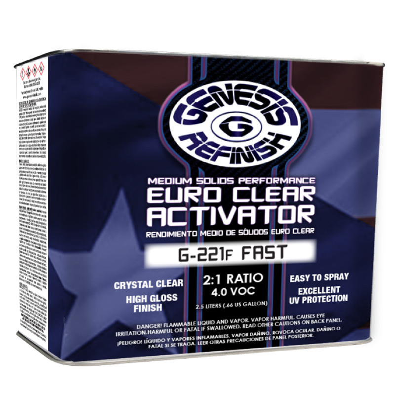 Genesis Refinish 2:1 Euro Fast Solids Fast Activator 2.5 Liter - G-221F