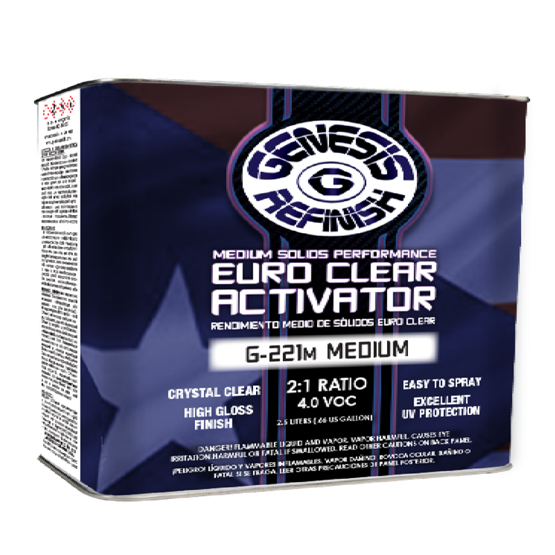 Genesis Refinish 2:1 Euro Medium Solids Fast Activator 2.5 Liter - G-221M