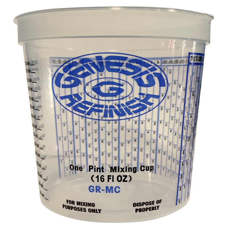 Genesis Refinish 16 Oz. Mixing Cup Case (100) - GR-MC-16-CASE