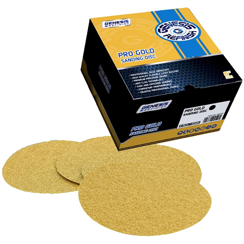 Genesis Refinish 6" 600 Grit Velcro (50/Box) - GV6006