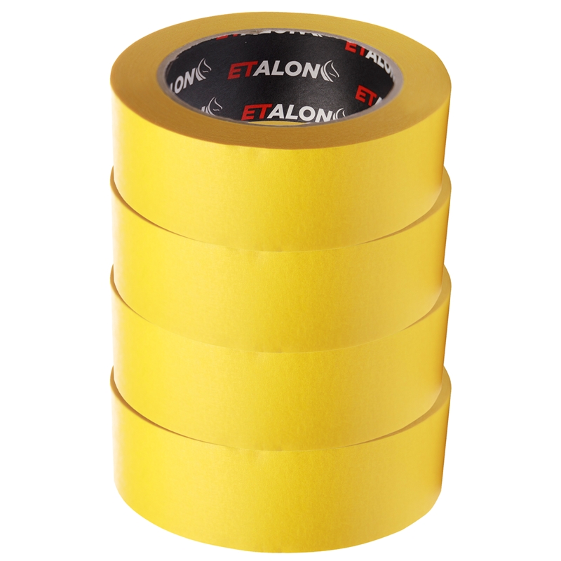 ETALON Premium Masking Tape (1-1/2") 110°C 36Mm X 50 Yds., Bright Yellow - ET1103650
