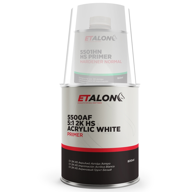 ETALON Etaprime Acrylic White Primer 5+1 (800Ml) & Hardener (160Ml) - Set - ET5500AF-08/W