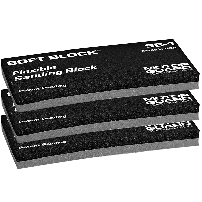 Motor Guard Double Density Flexible Sanding Block (3/Pack) - SB-3