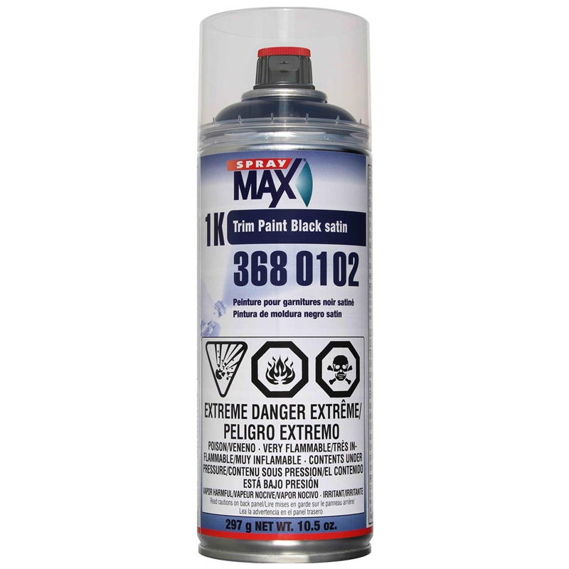 SprayMax Trim Paint Satin Black - 3680102
