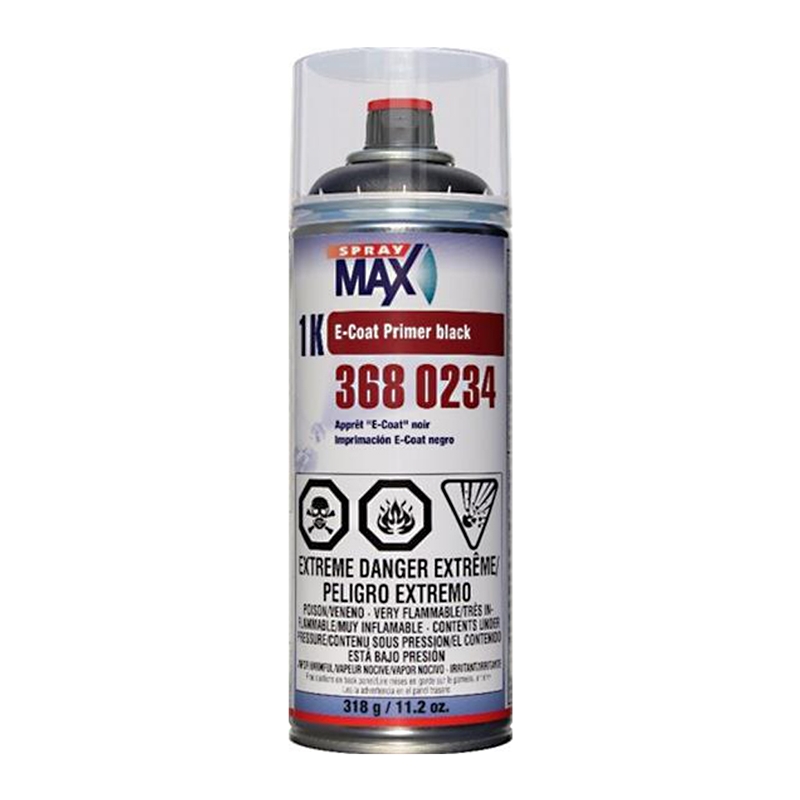 SprayMax E-COAT BLACK AEROSOL CAN - 3680234