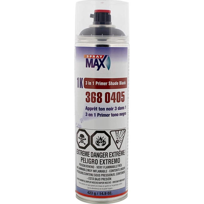 SprayMax 1K PRIMER SHADE BLACK AEROSOL - 3680405