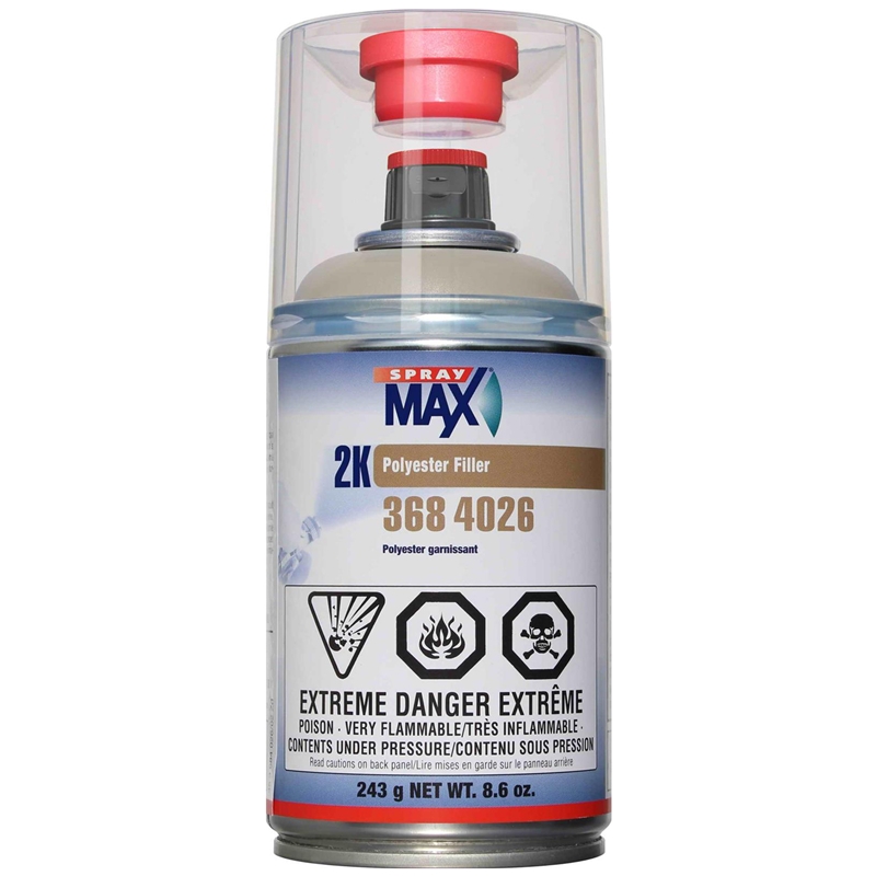 SprayMax 2K Polyester Filler Primer 250ml - 3684026