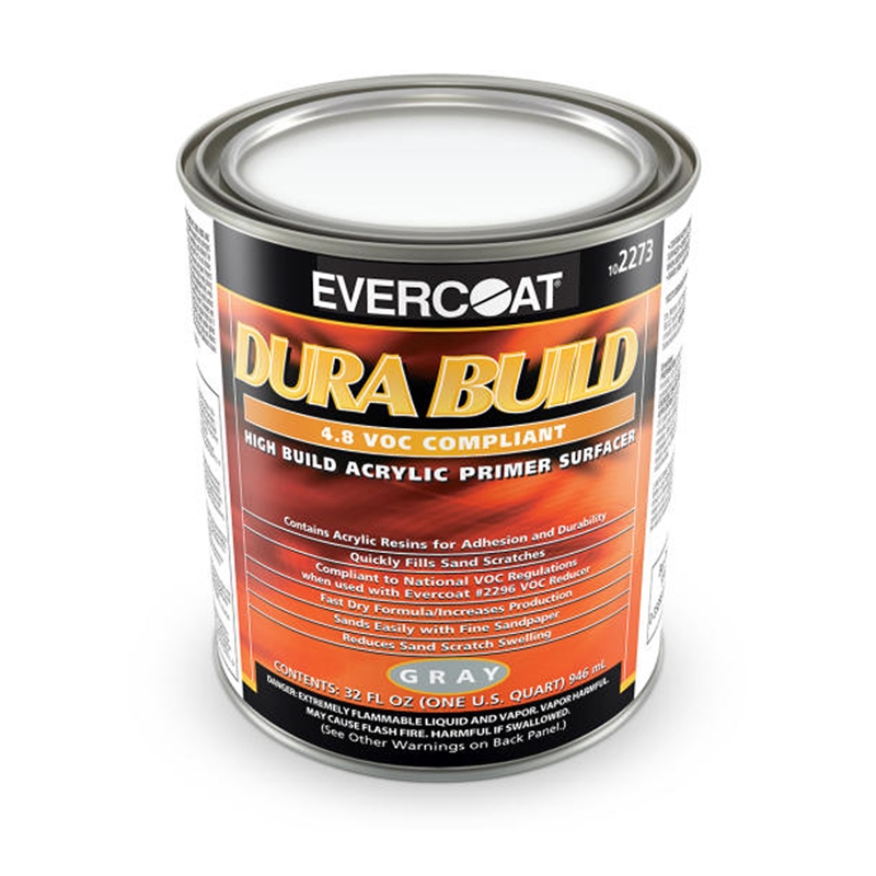 Evercoat Durabuild Acrylic Lacquer Primer Grey Quart-2273