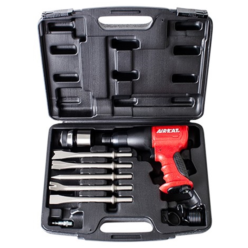 AIRCAT Composite Air Hammer Kit 3,000 BPM w/5 chisels, 2 Retainers - 5100-A