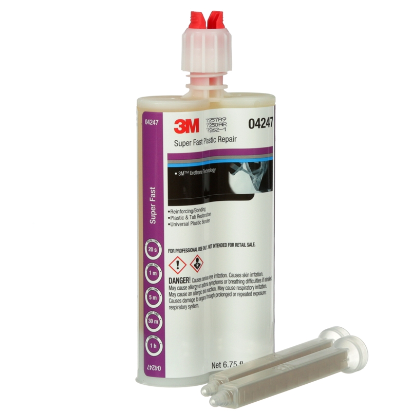 3M™ Super Fast Plastic Repair Clear, 200 mL Cartridge -  04247,