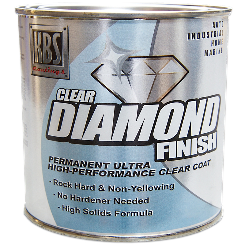 KBS Coatings Diamond Finish Clear High Gloss Quart - 8404