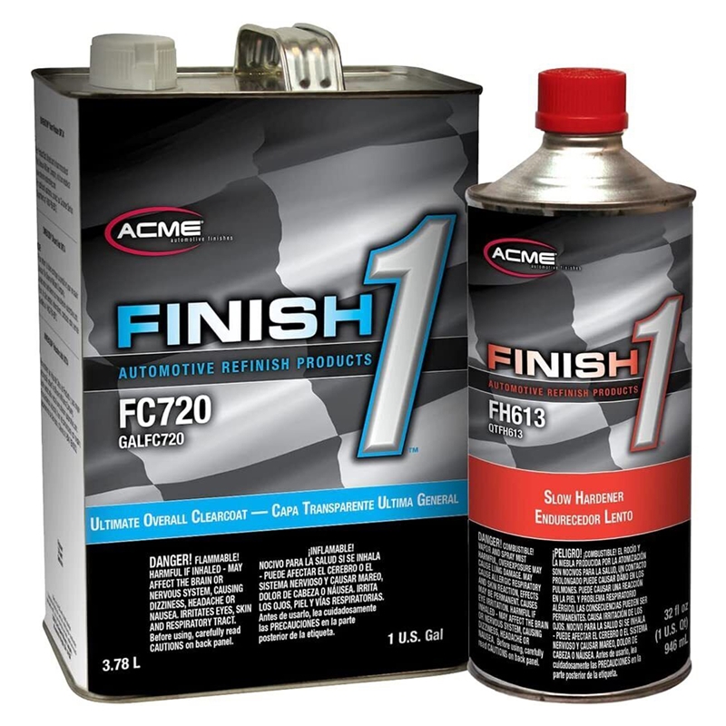 Finish-1 FC720 Ultimate Overall Clearcoat Gallon & FH613 Slow Hardener 4:1 Kit