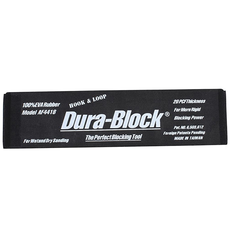 Dura-Block 2/3" Radius Sanding Block, 11" X 2-5/8" X 1-1/2" W/ Hook & Loop Attachment - AF4418