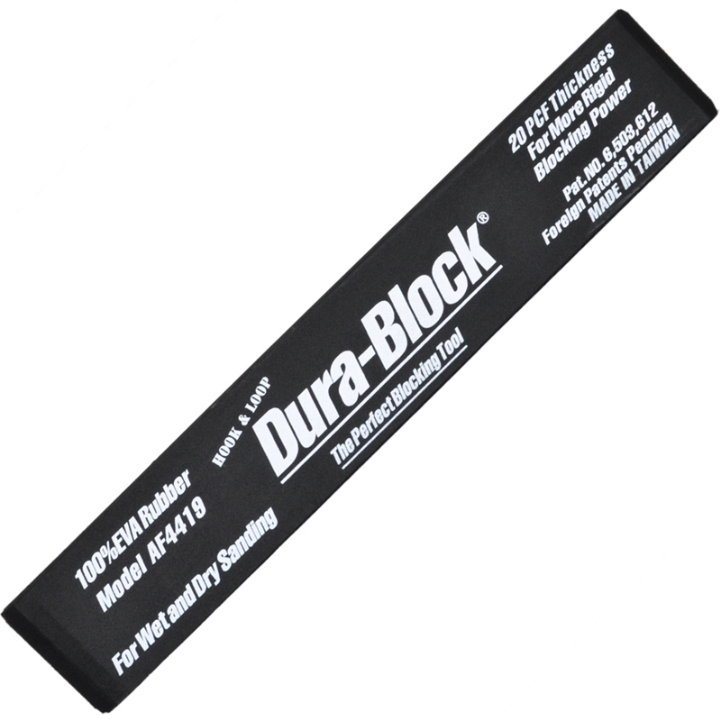 Dura-Block Full Size Sanding Block, 16" X 2-3/4" X 1-1/2" W/ Hook & Loop Attachment - AF4419