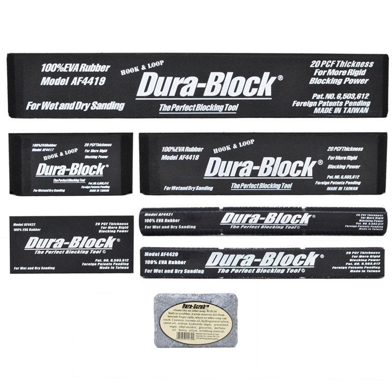 Dura-Block 7 Piece Hook & Loop Sanding Block Kit - AF44HL