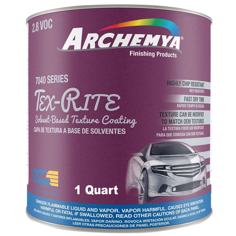 Archemya Tex-Rite Solvent Based Texture Coating Black Quart - 7040-4
