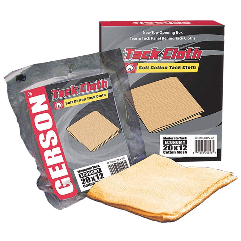 Gerson Gold Economy Mesh Tack Cloths 20"x12" Pack of 12 - 020001G