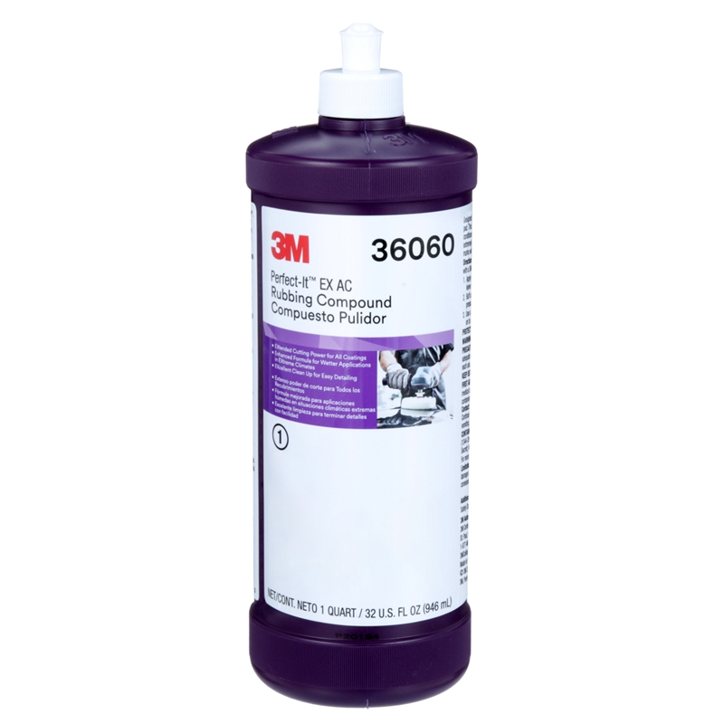 3M Perfect-It Ex Ac Rubbing Compound Quart - 36060