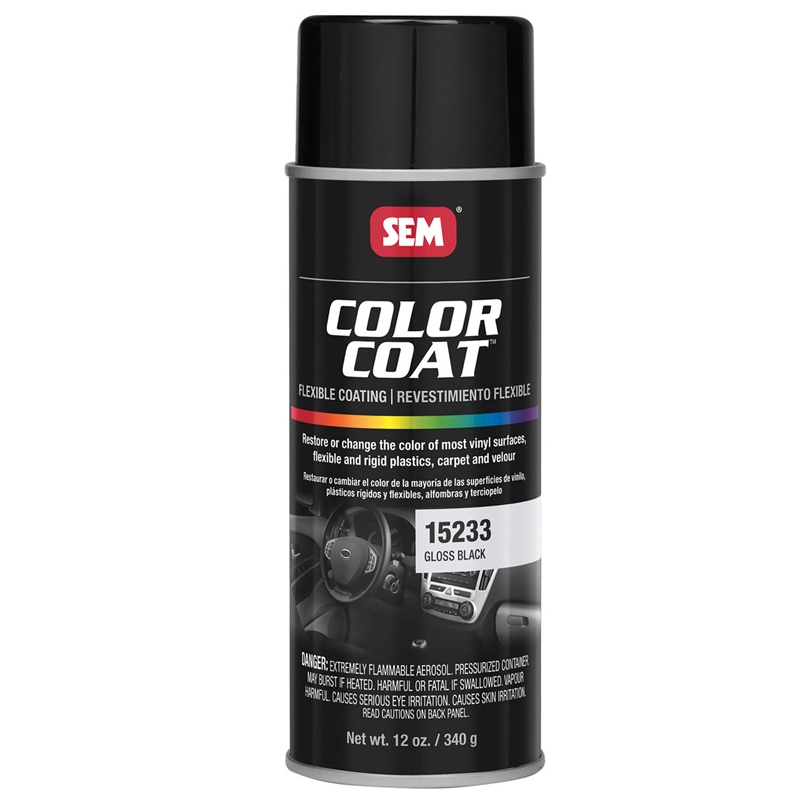 SEM Color Coat Gloss Black 12 Oz. Aerosol - 15233