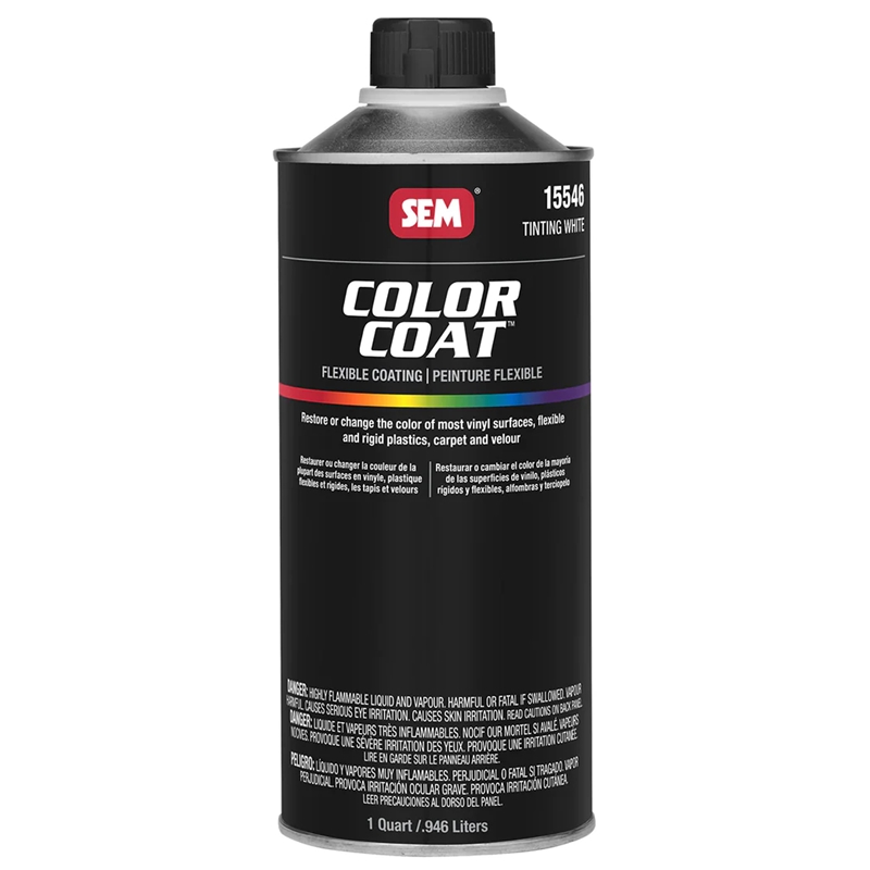 SEM Color Coat Tint White Cone Top Quart - 15546