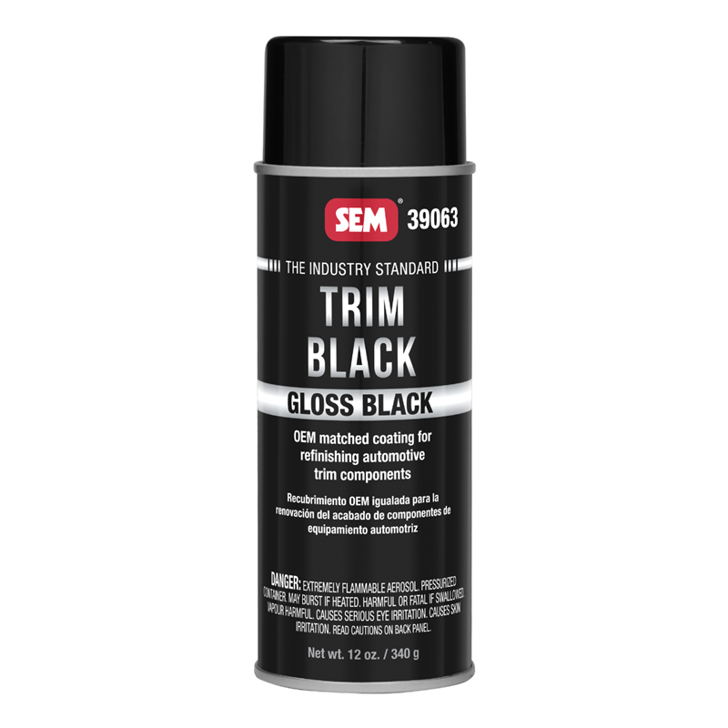 SEM Trim Paint Black 12 Oz. Aerosol - 39063