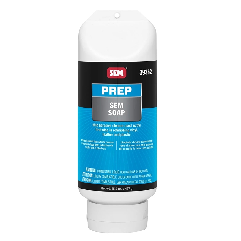 SEM Prep Soap (Vinyl, Leather, & Plastic) 16 Oz. Bottle - 39362