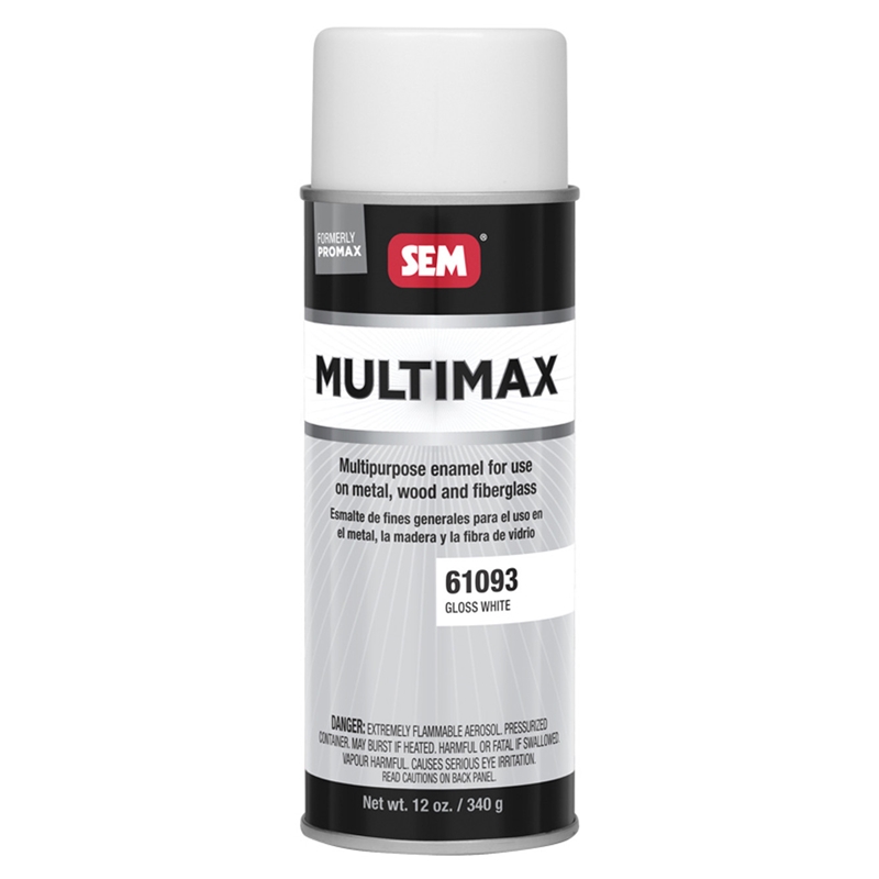 SEM Multimax Gloss White Enamel Paint 12 Oz. Aerosol - 61093