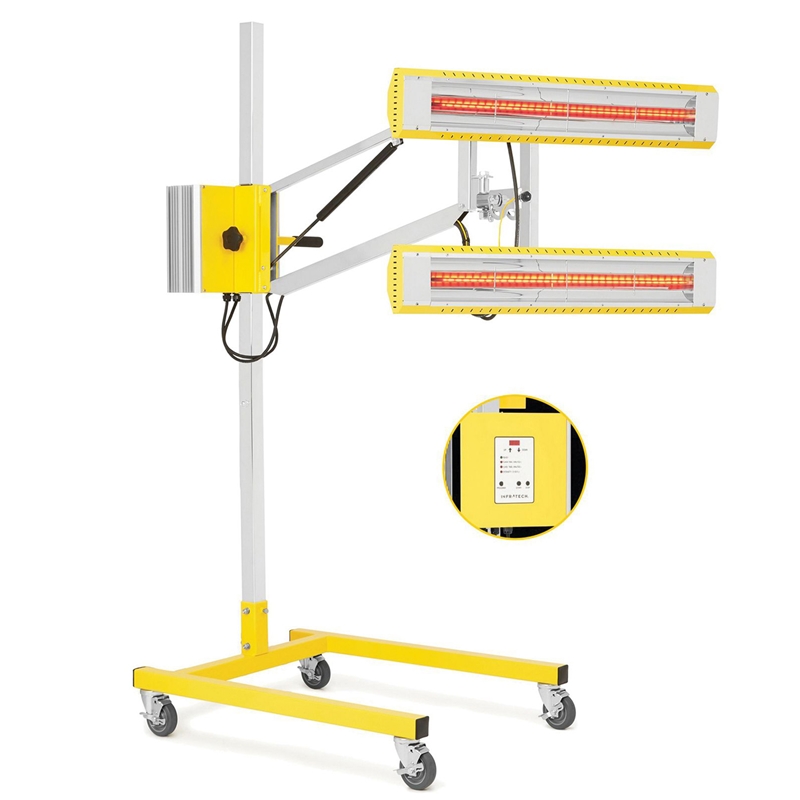 INFRATECH 17-1245 Portable High-Intensity Short Wave Curing System with Infrared Sensor, 4000 W, Quartz Halogen