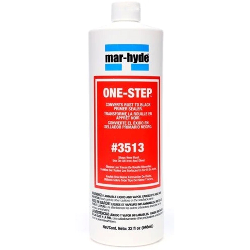 Mar-Hyde™ One-Step™ Rust Converter 1 Quart Transparent White -  3513